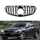 S-Dizayn Mercedes E-Class W212 Ön Panjur Parlak Siyah Piano Black GTR Model 2014-2016