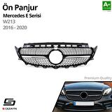 S-Dizayn Mercedes E-Class W213 Ön Panjur Parlak Siyah Piano Black Diamond Model 2016-2020