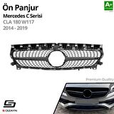 S-Dizayn Mercedes CLA180 W117 Ön Panjur Parlak Siyah Piano Black Diamond Model 2014-2019