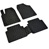 Toyota Land Cruiser Havuzlu Pufi Diamond 3D Universal Paspas Siyah