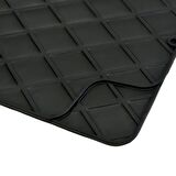 Renault Clio Symbol 3D Havuzlu Universal Paspas Pufi Diamond Siyah