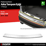 S-Dizayn Skoda Fabia 3 SW Krom Arka Tampon Eşiği 2014-2020