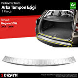 S-Dizayn Renault Megane 3 SW Krom Arka Tampon Eşiği 2008-2016