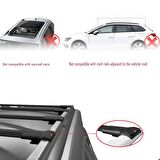 Opel Combo (E) Life PASSENGERVAN 2019-2023 Arası ile uyumlu FLY Model Ara Atkı Tavan Barı SİYAH 4 ADET BAR