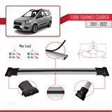 Ford Tourneo Courier 2017-2022 Arası ile uyumlu FLY Model Ara Atkı Tavan Barı GRİ 4 ADET BAR