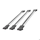 Dacia Logan MCV 2007-2012 Arası ile uyumlu FLY Model Ara Atkı Tavan Barı GRİ 3 ADET BAR