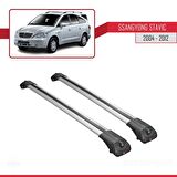 Ssangyong Stavic 2004-2012 Arası ile uyumlu ACE-1 Ara Atkı Tavan Barı GRİ