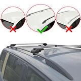 Acura MDX (YD2) 2007-2013 Arası ile uyumlu ACE-1 Ara Atkı Tavan Barı GRİ