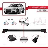 Audi A4 (B9) ALLROAD 2016 ve Sonrası ile Uyumlu FLY Model Ara Atkı Tavan Barı GRİ 3 ADET BAR