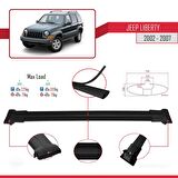 Jeep Liberty 2002-2007 Arası ile Uyumlu FLY Model Ara Atkı Tavan Barı SİYAH 3 ADET BAR