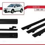 Suzuki SX4 2006-2013 Arası ile uyumlu Basic Model Ara Atkı Tavan Barı SİYAH 3 ADET