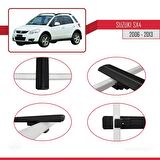 Suzuki SX4 2006-2013 Arası ile uyumlu Basic Model Ara Atkı Tavan Barı SİYAH 3 ADET