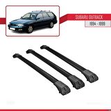 Subaru Outback 1994-1999 Arası ile uyumlu ACE-1 Ara Atkı Tavan Barı SİYAH 3 ADET BAR
