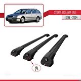 Skoda Octavia (1U) 1998-2004 Arası ile uyumlu ACE-1 Ara Atkı Tavan Barı SİYAH 3 ADET BAR