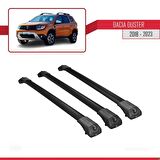 Dacia Duster 2018-2023 Arası ile uyumlu ACE-1 Ara Atkı Tavan Barı SİYAH 3 ADET BAR