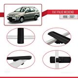 Fiat Palio WEEKEND 1996-2007 Arası ile uyumlu Basic Model Ara Atkı Tavan Barı SİYAH 3 ADET