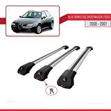 Alfa Romeo 156 Sportwagon (T932) 2000-2007 Arası ile uyumlu ACE-1 Ara Atkı Tavan Barı GRİ 3 ADET BAR