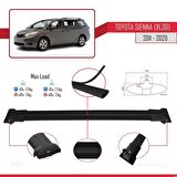 Toyota Sienna (XL30) 2011-2020 Arası ile Uyumlu FLY Model Ara Atkı Tavan Barı SİYAH