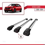Skoda Kamiq 2019 ve Sonrası  ile uyumlu ACE-1 Ara Atkı Tavan Barı GRİ 3 ADET BAR