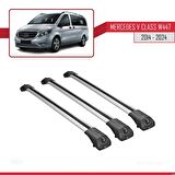 Mercedes V Class W447 2014 ve Sonrası ile uyumlu ACE-1 Ara Atkı Tavan Barı GRİ 3 ADET BAR