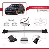 Volkswagen Touareg 2003-2010 Arası ile Uyumlu FLY Model Ara Atkı Tavan Barı GRİ 3 ADET BAR