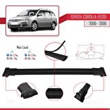 Toyota Corolla (E120) 2000-2006 Arası ile Uyumlu FLY Model Ara Atkı Tavan Barı SİYAH 3 ADET BAR