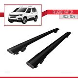 Peugeot Rifter 2023 ve Sonrası ile uyumlu HOOK Model Anahtar Kilitli Ara Atkı Tavan Barı SİYAH