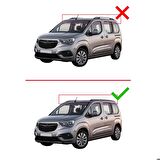 Opel Combo (E) Life 2023 ve Sonrası ile uyumlu ACE-2 Ara Atkı Tavan Barı GRİ