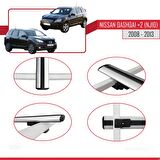 Nisssan Qashqai +2 (NJ10) 2008-2013 Arası ile uyumlu Basic Model Ara Atkı Tavan Barı GRİ 3 ADET