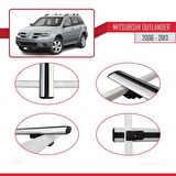 Mitsubishi Outlander 2006-2013 Arası ile uyumlu Basic Model Ara Atkı Tavan Barı GRİ 3 ADET
