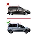 Peugeot Partner Tepee 2008-2018 Arası ile uyumlu Basic Model Ara Atkı Tavan Barı GRİ 3 ADET