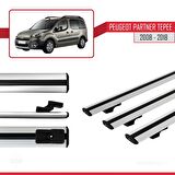 Peugeot Partner Tepee 2008-2018 Arası ile uyumlu Basic Model Ara Atkı Tavan Barı GRİ 3 ADET
