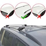 Ssangyong Rexton Y200 2001-2005 Arası ile uyumlu ACE-1 Ara Atkı Tavan Barı GRİ