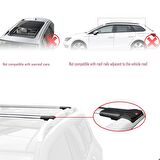 Renault Clio SPORT TOURER 2013-2020 Arası ile Uyumlu FLY Model Ara Atkı Tavan Barı GRİ