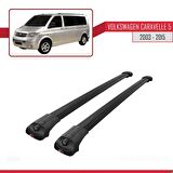 Volkswagen Caravelle (T5) 2003-2015 Arası ile uyumlu ACE-1 Ara Atkı Tavan Barı SİYAH