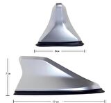 Chrysler Crossfine Uyumlu Köpek Balığı Balık Sırtı Shark Anten Gri