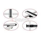 S-Dizayn Universal Basic Model Gri Ara Atkı 118 Cm A+ Kalite