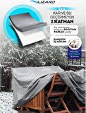 Bahçe Mobilya Masa Sandalye Koruma Kılıf Örtüsü Gri 200x150x75cm Su Geçirmez