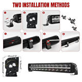 Offroad sis lambası beyaz 120w 55,9 cm beyaz-sarı gündüz ledli 12-36v adet / LASS361-1