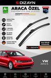 S-Dizayn VW Jetta Ön Cam Silecek Seti 2010-2019 Premium Araca Özel 60-48 Cm  A+ Kalite