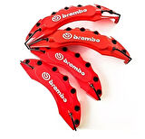 Scania 112 Uyumlu Brembo Kırmızı Kaliper Kapağı 4 Parça Ön Arka Set