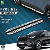 S-Dizayn Kia Sportage 4 OEM Still Pro V1 Aluminyum Yan Basamak 173 Cm 2016-2021