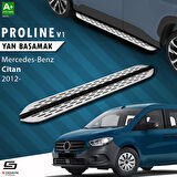 S-Dizayn Mercedes Citan OEM Still Pro V1 Aluminyum Yan Basamak 193 Cm 2012 Üzeri