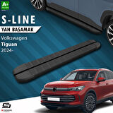 S-Dizayn VW Tiguan 3 S-Line Siyah Yan Basamak 183 Cm 2024 Üzeri