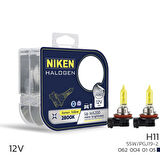 Niken 12V H11 55W Sarı Işık Ampul PG319-2 2800K