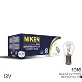 Niken 12V 1016 Ampul YT (P21/4W) BAZ15D 10 LU