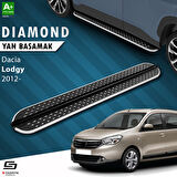 S-Dizayn Dacia Lodgy Diamond Krom Yan Basamak 203 Cm 2012 Üzeri