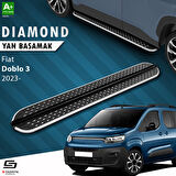 S-Dizayn Fiat Doblo 3 Diamond Krom Yan Basamak 203 Cm 2023 Üzeri