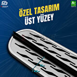S-Dizayn Jeep Cherokee KL OEM Still Pro V2 Aluminyum Yan Basamak 173 Cm 2013-2023