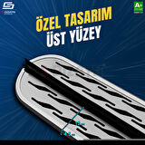 S-Dizayn Kia Sportage 2 OEM Still Pro V2 Aluminyum Yan Basamak 173 Cm 2004-2010